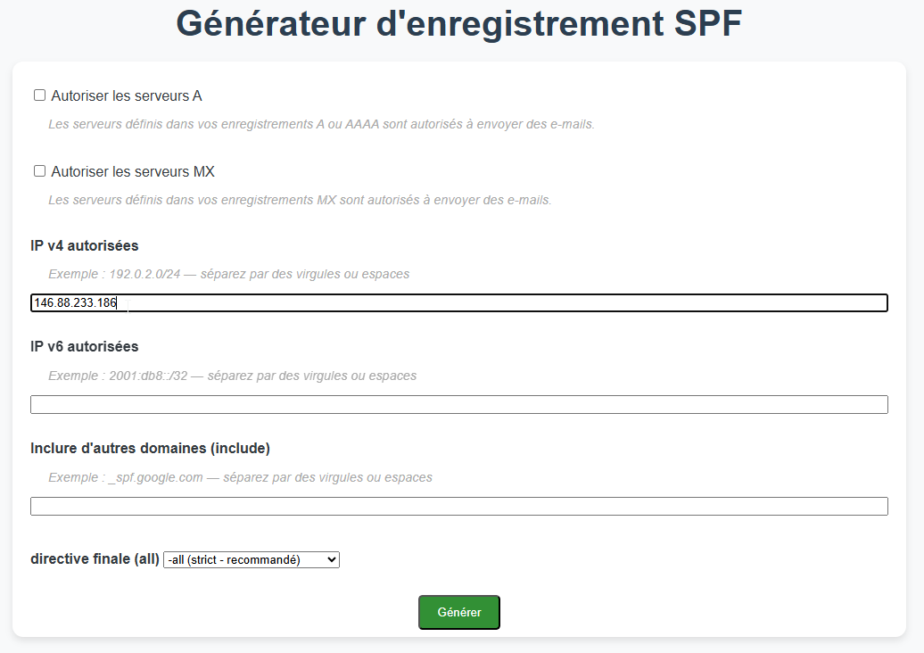 configurateur SPF
